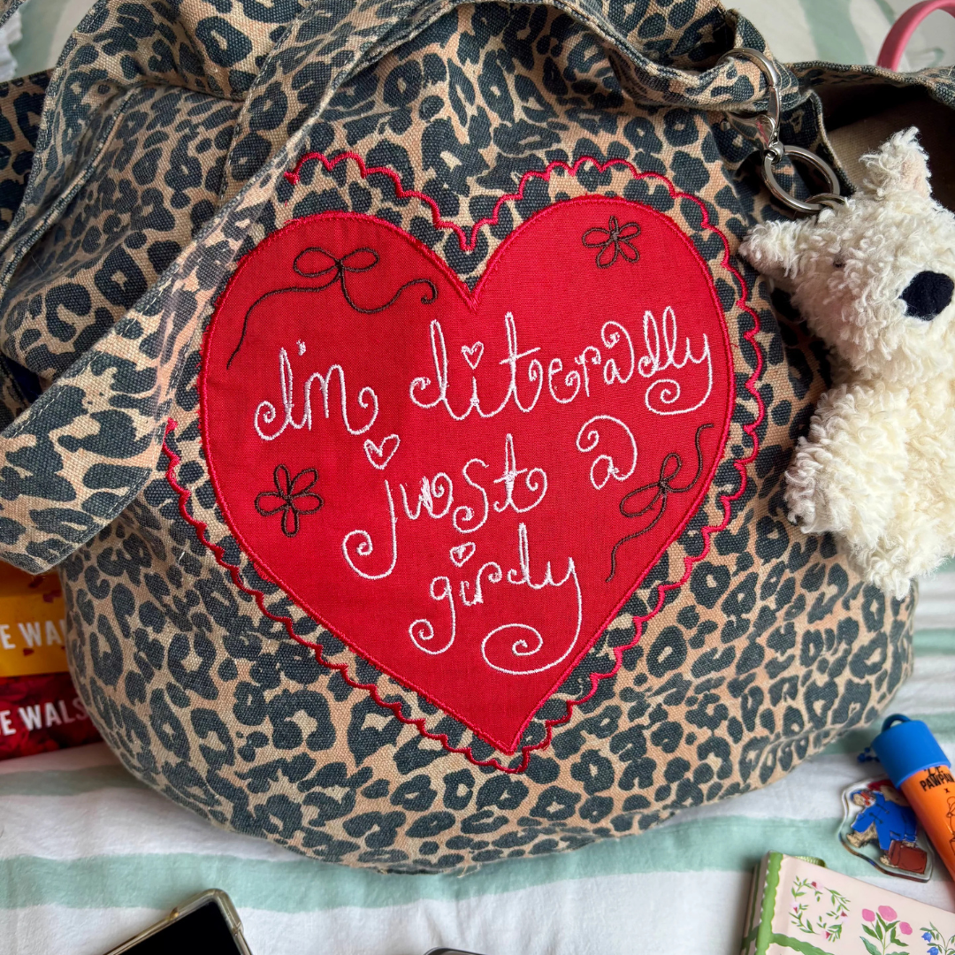 Just a Girly Leopard Tote