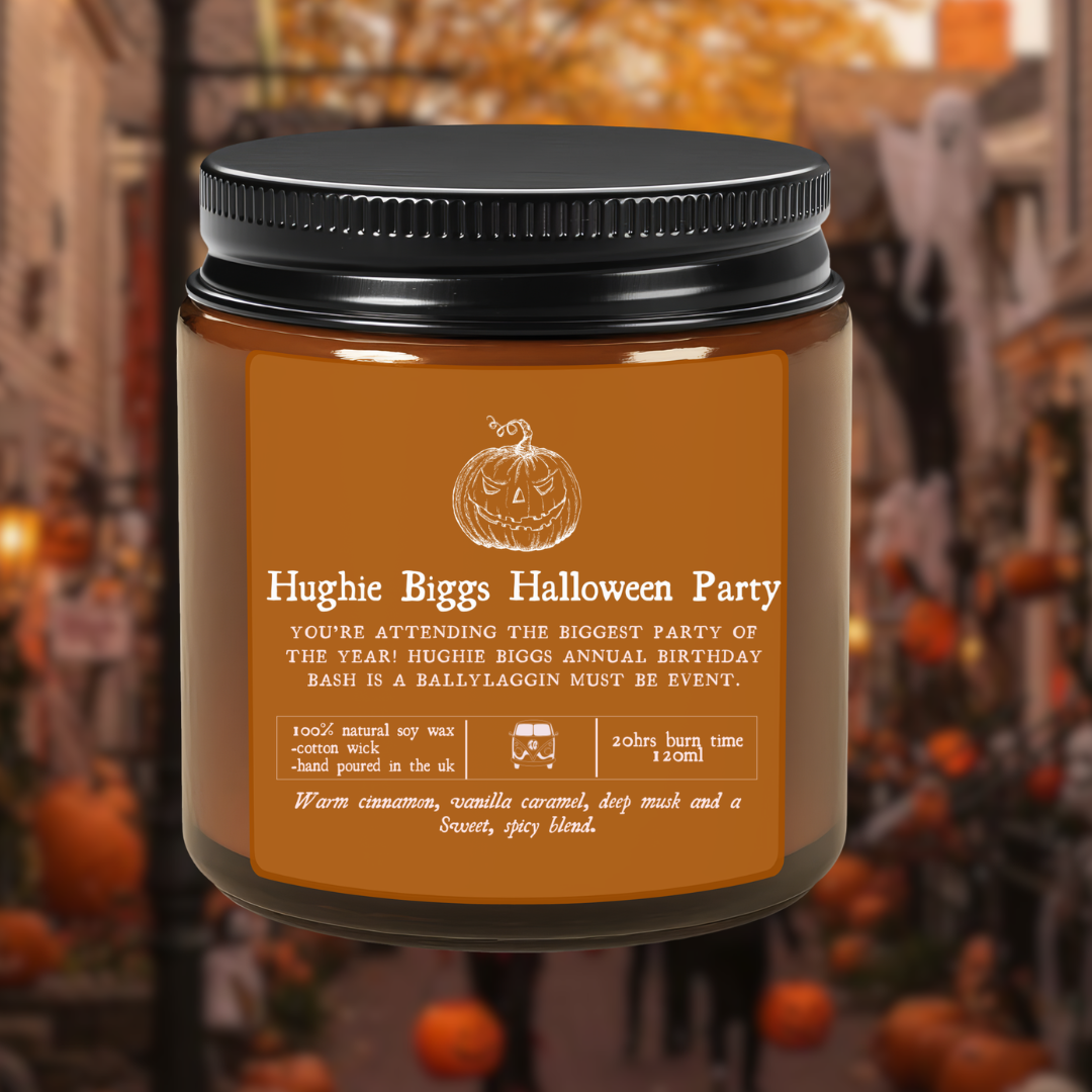 Hughie Biggs Halloween Party Candle