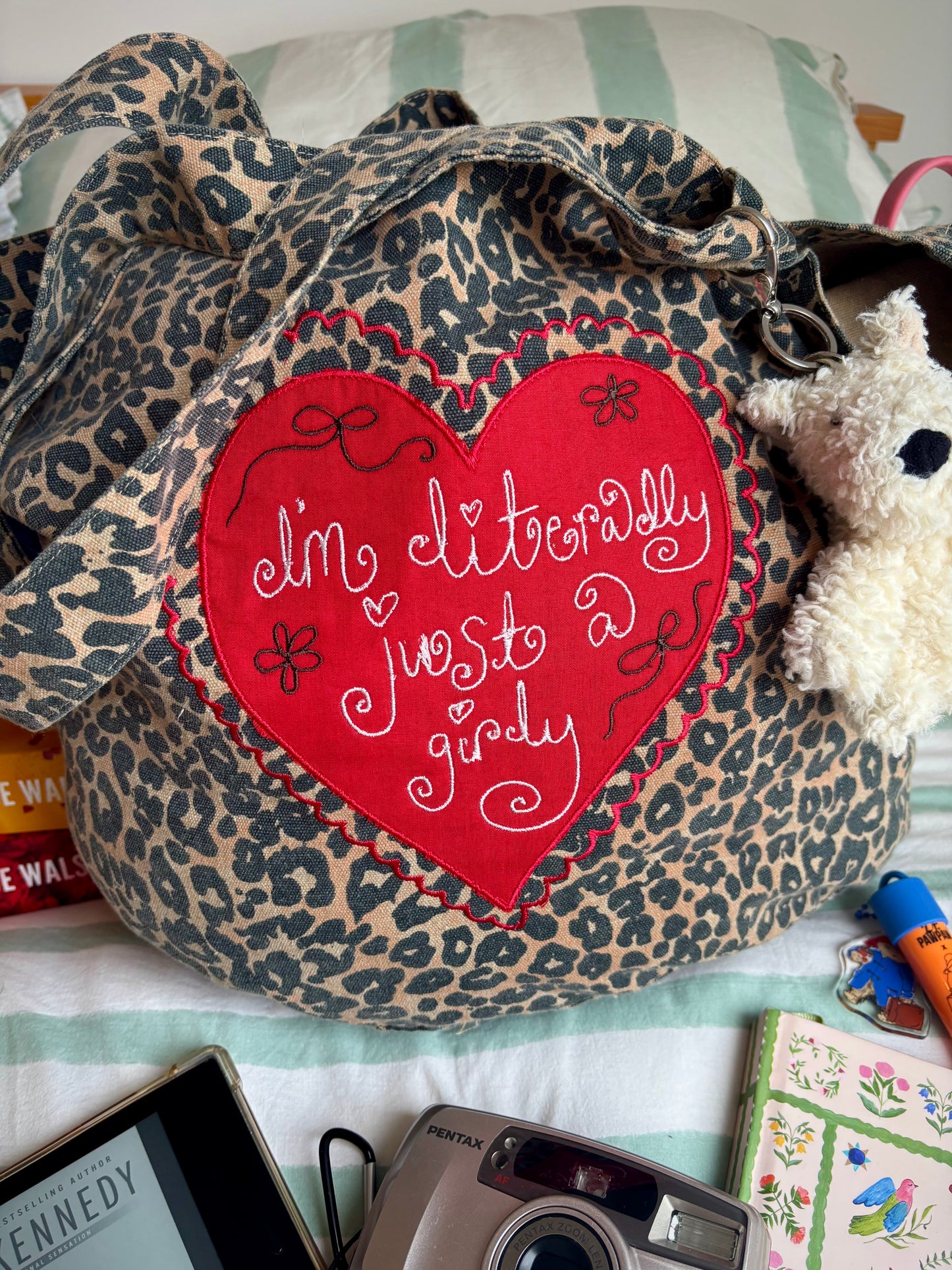 Just a Girly Leopard Tote