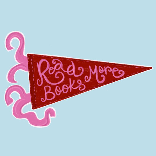 Read more books Flag Sticker