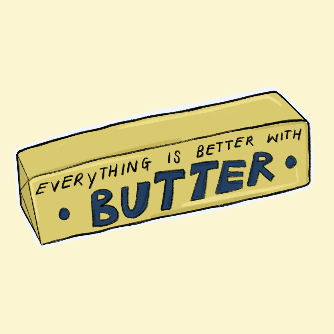 Better with Butter Sticker