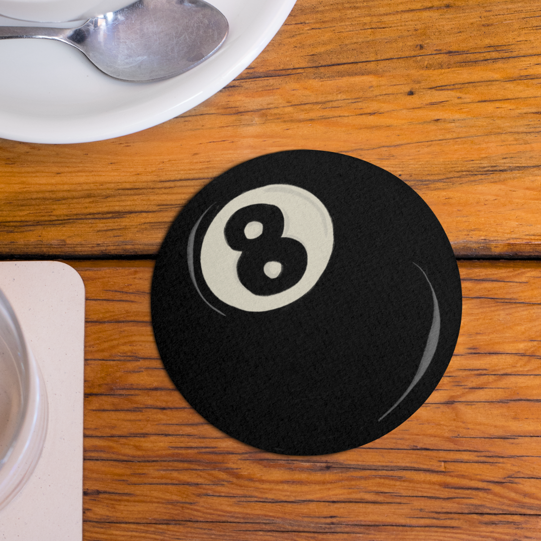 8 Ball Drink Coaster