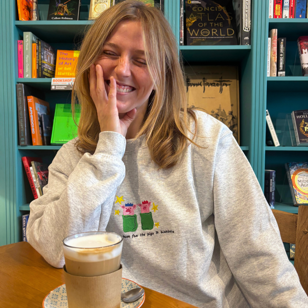 Here for the Pigs in Blankets Sweatshirt