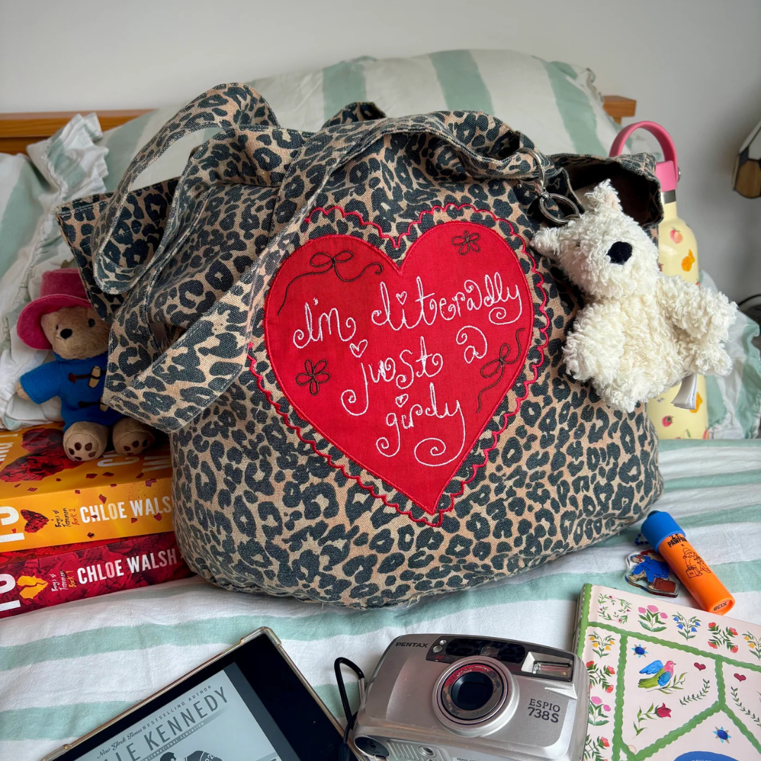 Just a Girly Leopard Tote