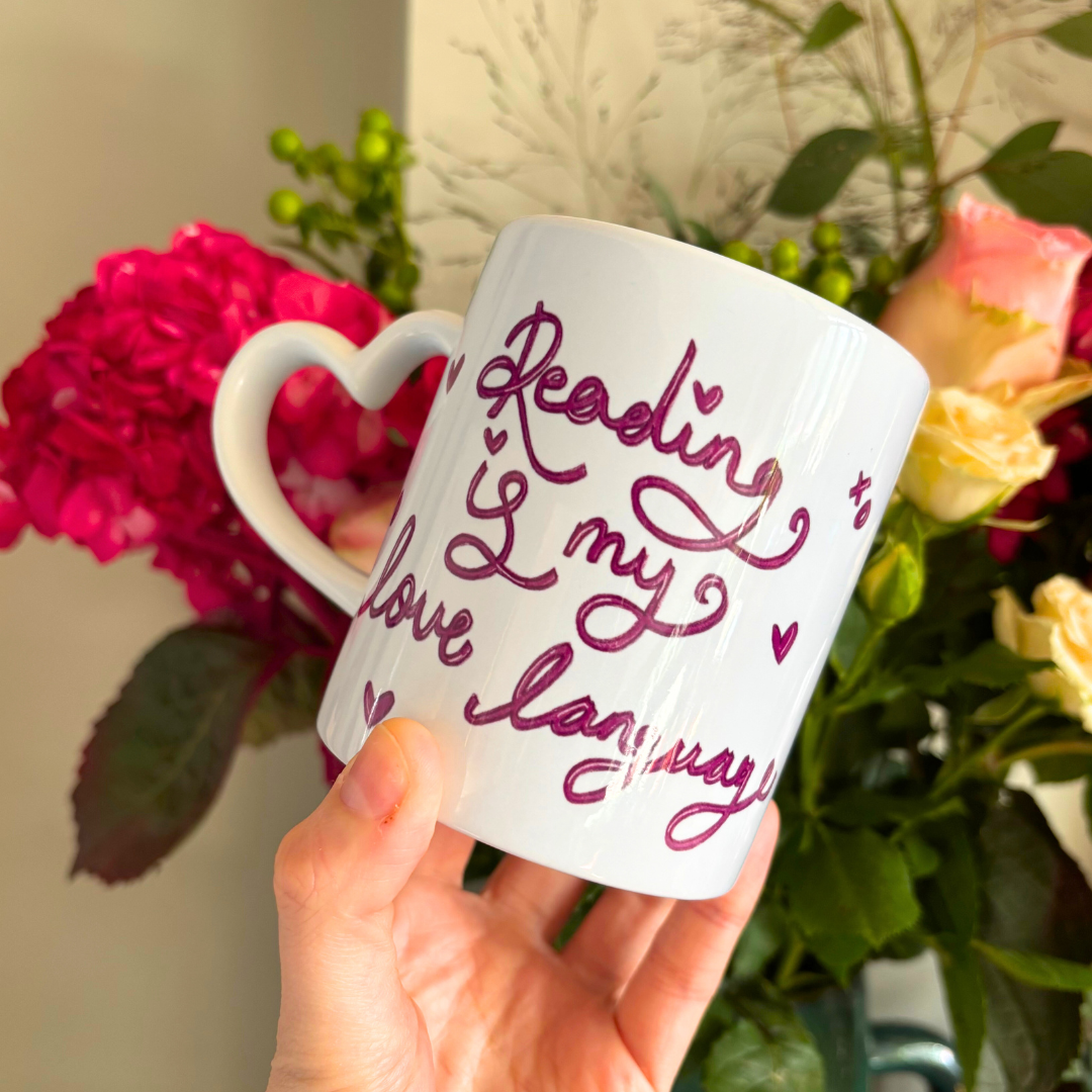 Reading is my love language Mug