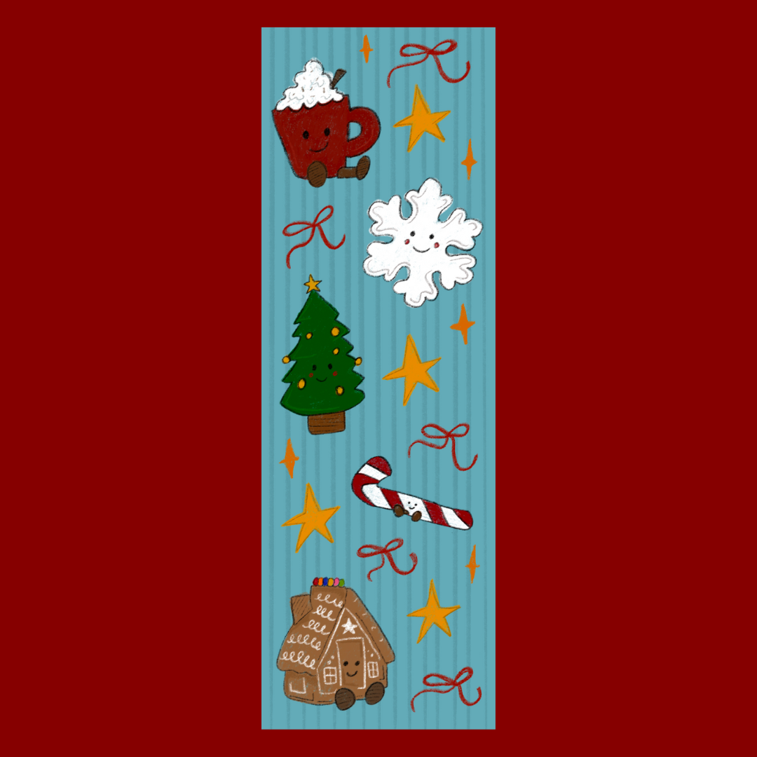 Christmas Teddies Bookmark