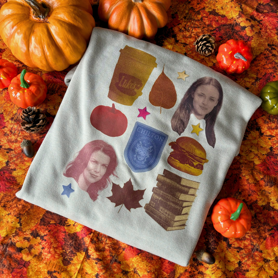 Fall Girls Collage Sweatshirt