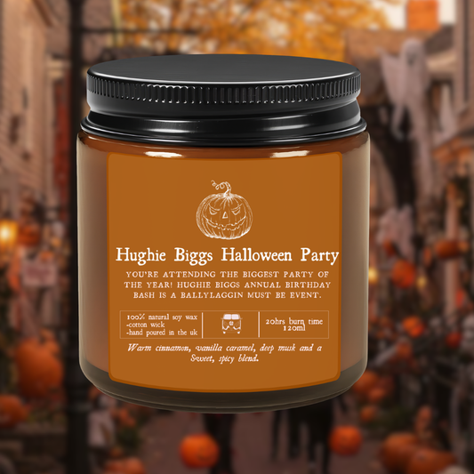 Hughie Biggs Halloween Party Candle
