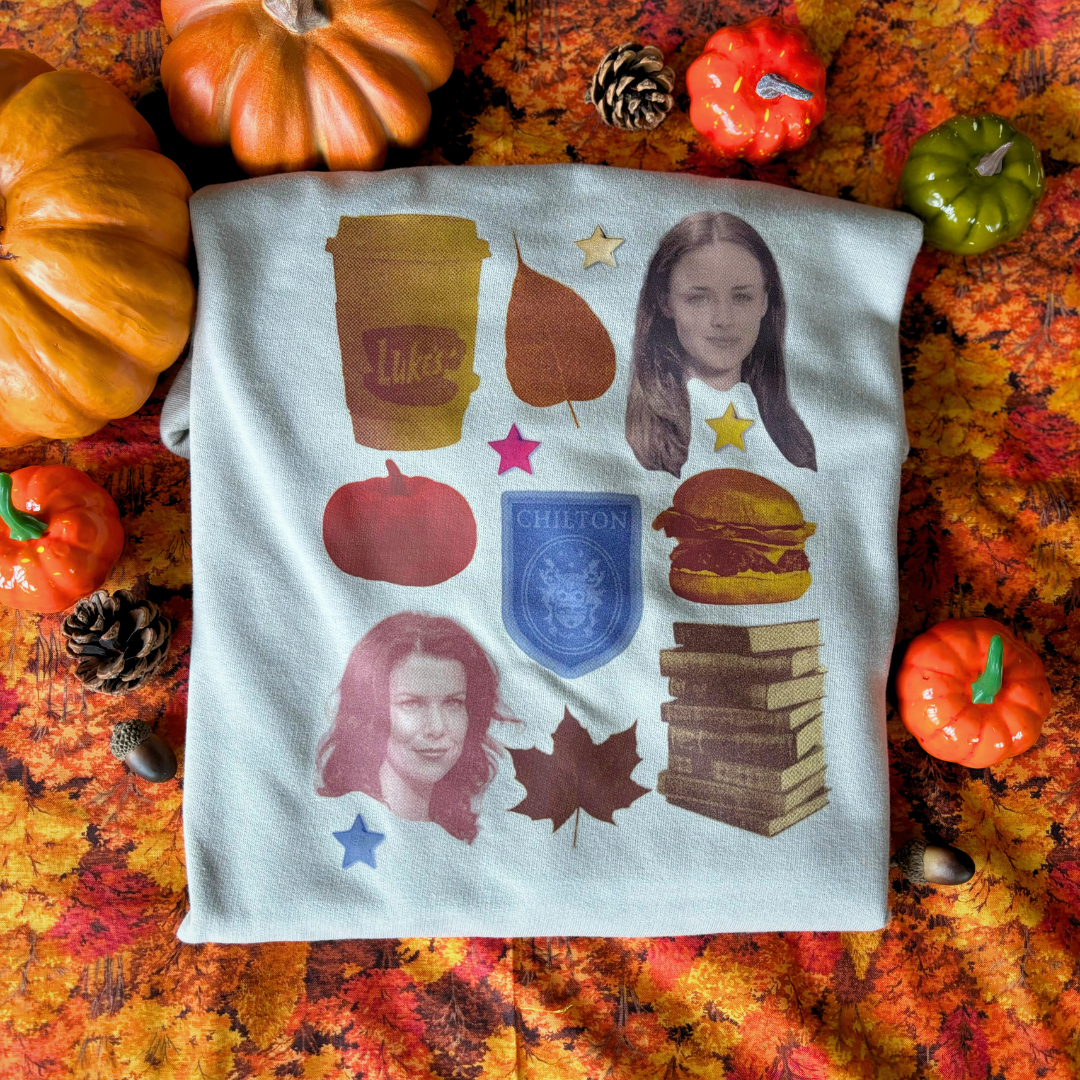 Fall Girls Collage Sweatshirt