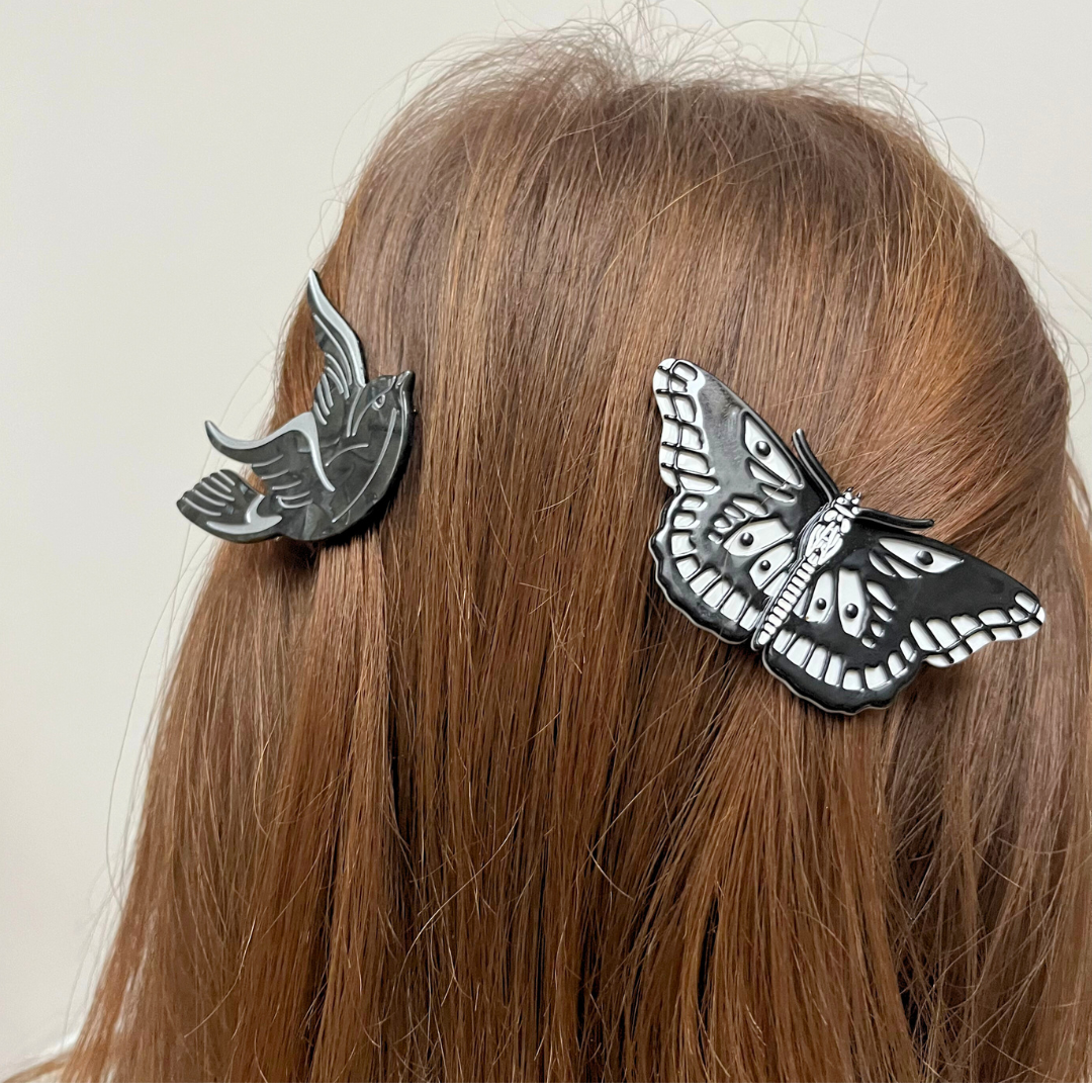 The Butterfly & Swallow Clip Set