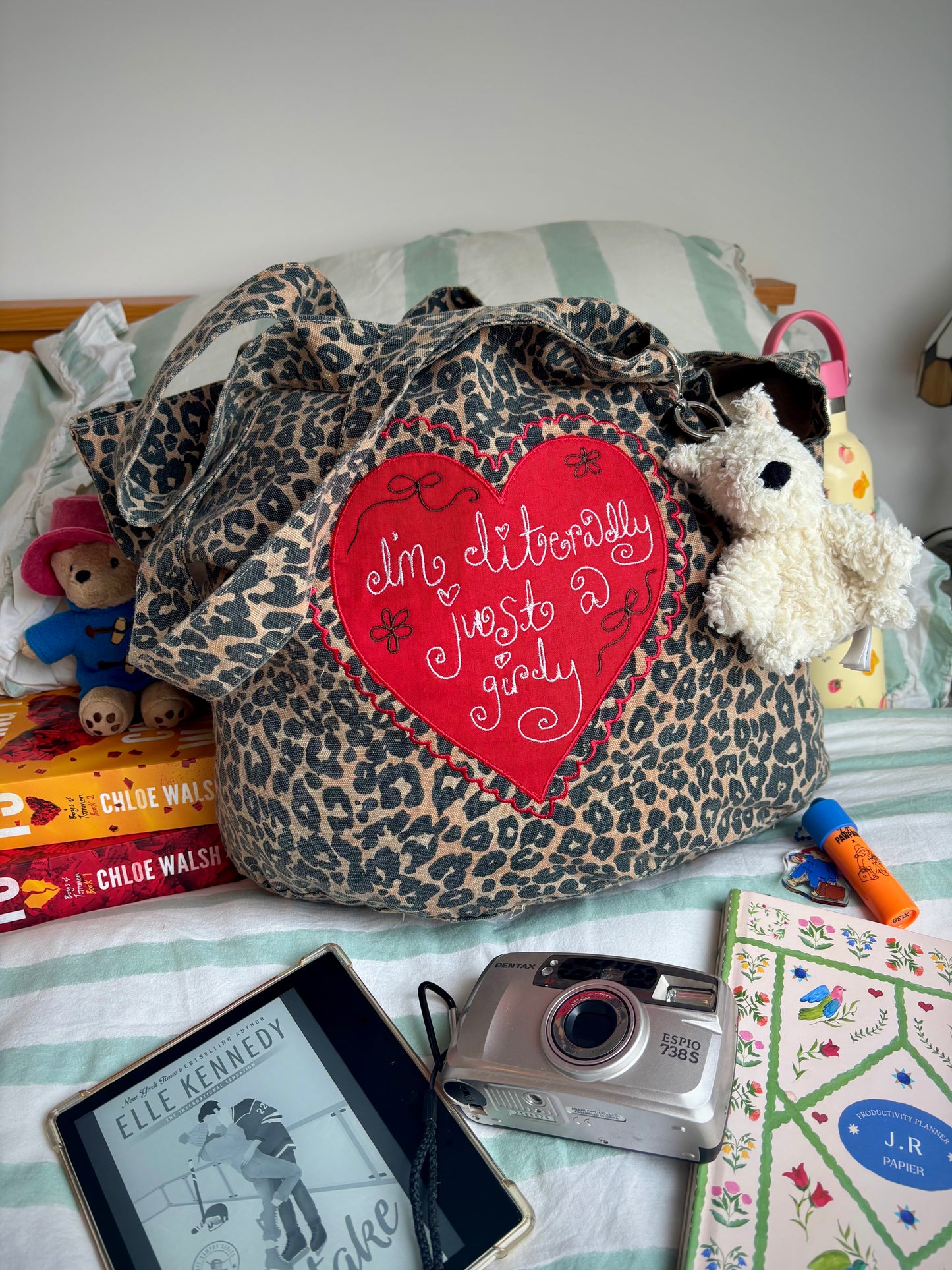 Just a Girly Leopard Tote